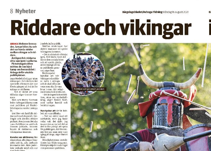 Bergslagsbladet/Arboga Tidning, uppslag